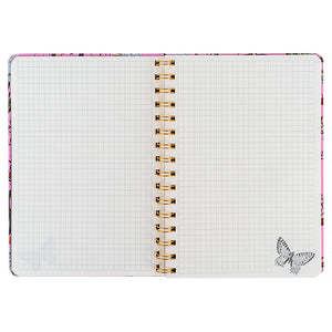 Spiral notebook Axent Olga Selyshcheva, Summer 8470-3-A-OS, А5, 80 sheets, squared, hard cover