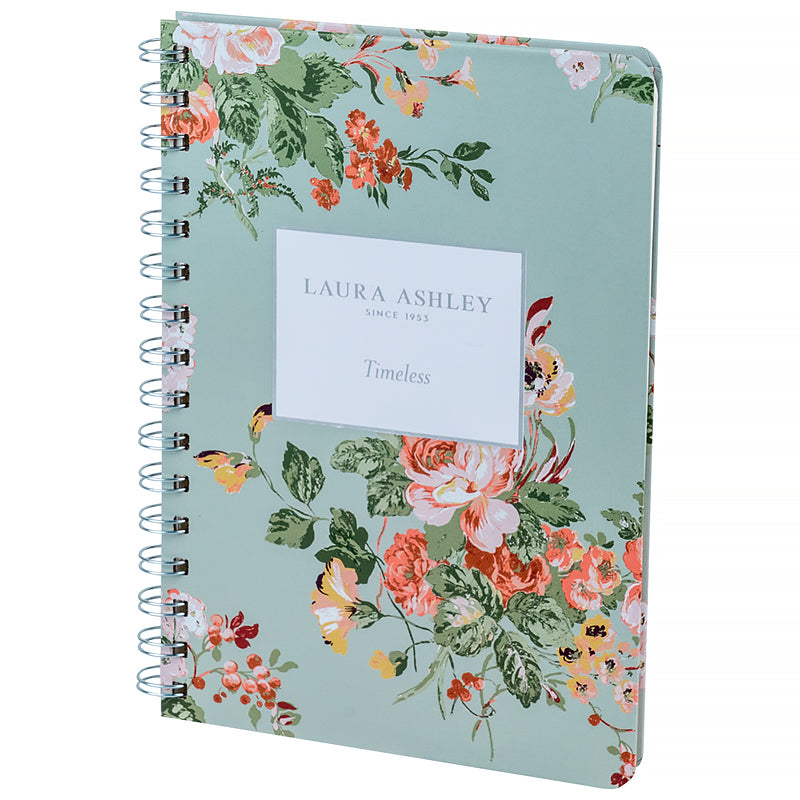 Spiral notebook Axent Laura Ashley, Timeless 8470-4-A-LA, А5, 80 sheets, squared, hard cover