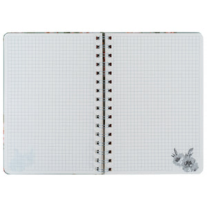 Spiral notebook Axent Laura Ashley, Timeless 8470-4-A-LA, А5, 80 sheets, squared, hard cover