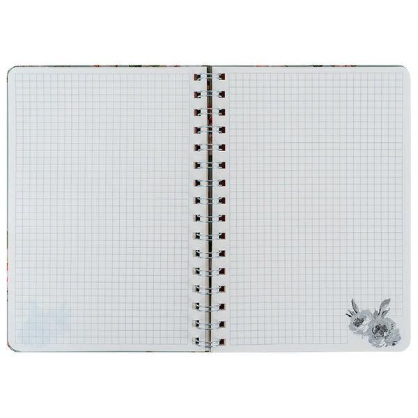 Spiral notebook Axent Laura Ashley, Timeless 8470-4-A-LA, А5, 80 sheets, squared, hard cover