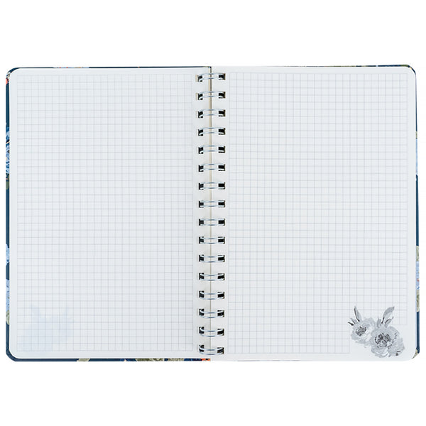 Spiral notebook Axent Laura Ashley, Gorgeous 8470-5-A-LA, А5, 80 sheets, squared, hard cover
