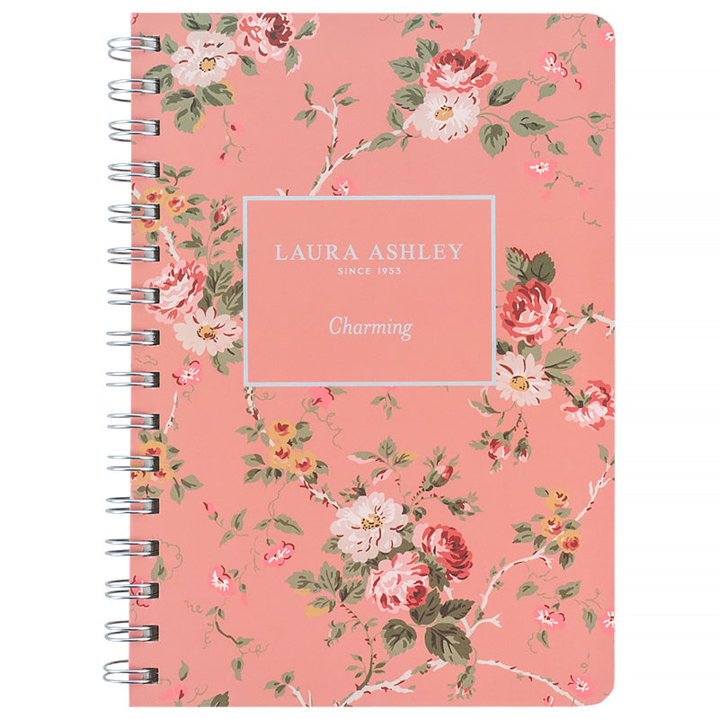 Spiral notebook Axent Laura Ashley, Charming 8470-6-A-LA, А5, 80 sheets, squared, hard cover