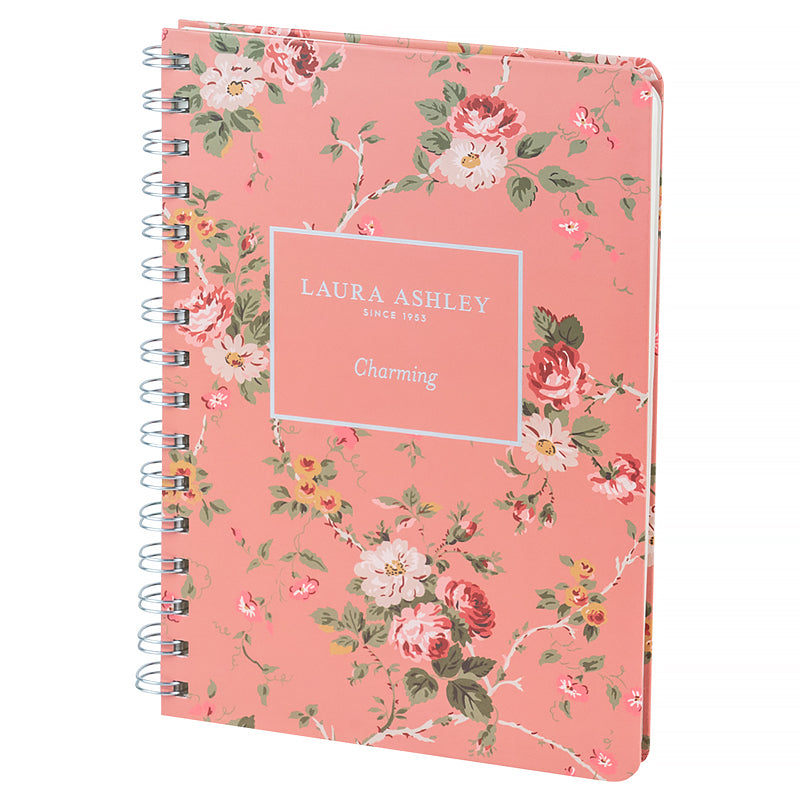 Spiral notebook Axent Laura Ashley, Charming 8470-6-A-LA, А5, 80 sheets, squared, hard cover