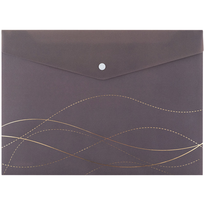 Folder with button Axent Waves-4 1495-43-A, А4