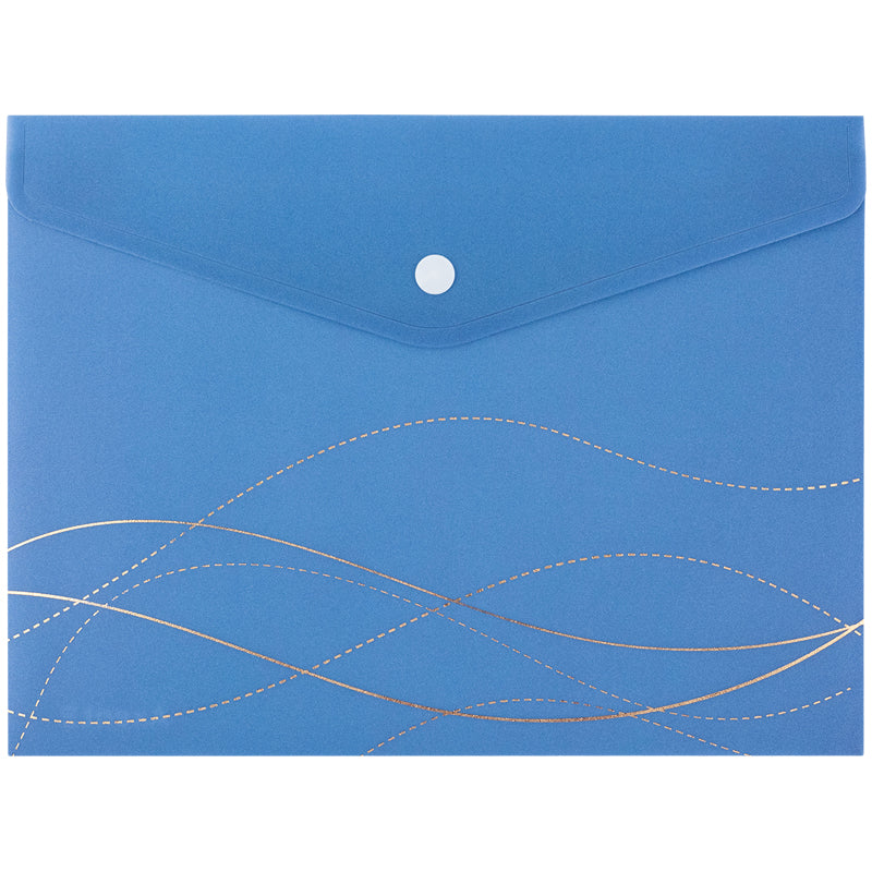 Folder with button Axent Waves-2 1496-41-A, А5+