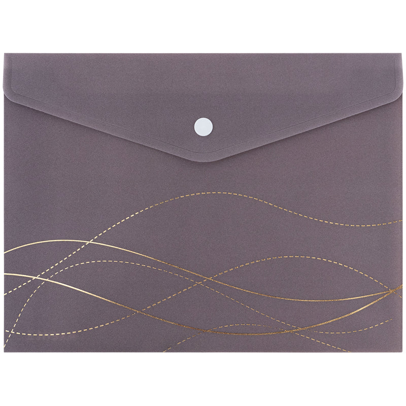 Folder with button Axent Waves-4 1496-43-A, А5+