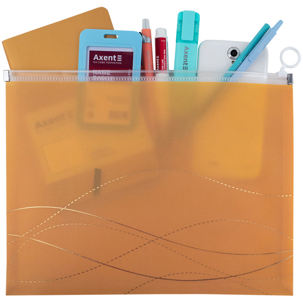 Teczka na suwak zip-lock Axent Waves-1 1497-40-A, А4 