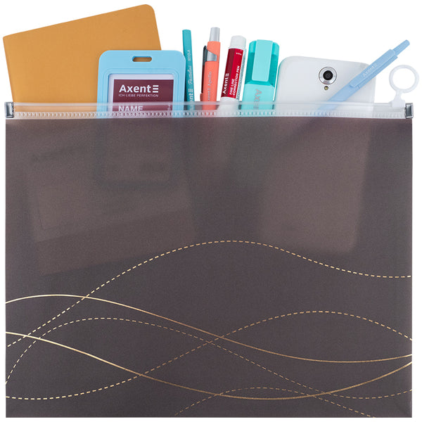 Zipper folder zip-lock Axent Waves-4 1497-43-A, А4 