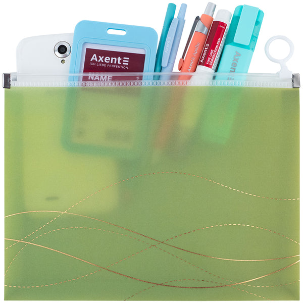 Zipper folder zip-lock Axent Waves-3 1498-42-A, А5