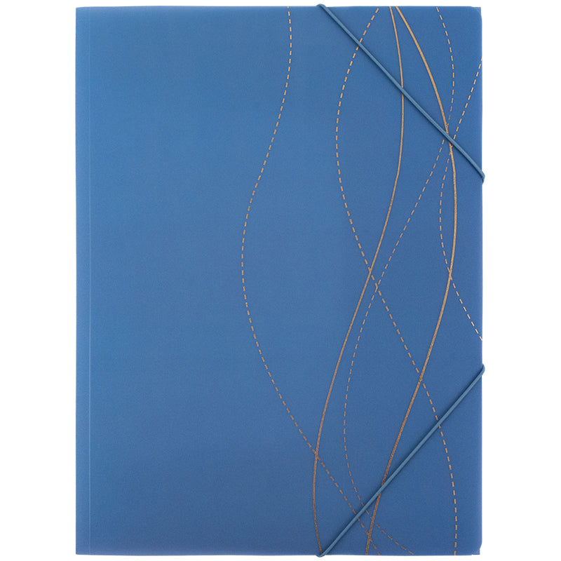 Folder with elastic bands Axent Waves-2 1509-41-A, А4 