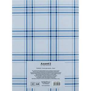 Notes Axent 4780-2-A, А4, 48 kartek, kratka, niebieski