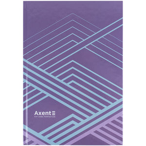Notebook Axent Lines 8422-583-A, А4, 96 sheets, squared, purple