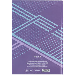 Notebook Axent Lines 8422-583-A, А4, 96 sheets, squared, purple