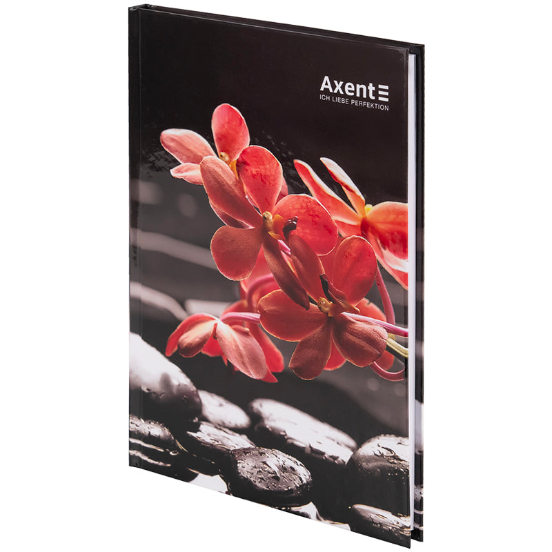 Notebook Axent R&B Flower 8457-7-A, А5, 96 sheets, squared, hard cover