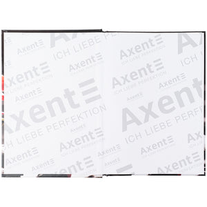 Notebook Axent R&B Flower 8457-7-A, А5, 96 sheets, squared, hard cover