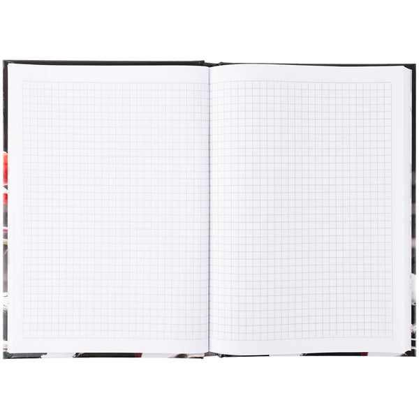 Notebook Axent R&B Flower 8457-7-A, А5, 96 sheets, squared, hard cover