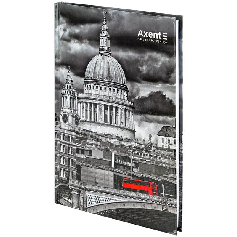 Notebook Axent R&B Bus 8457-8-A, А5, 96 sheets, squared, hard cover