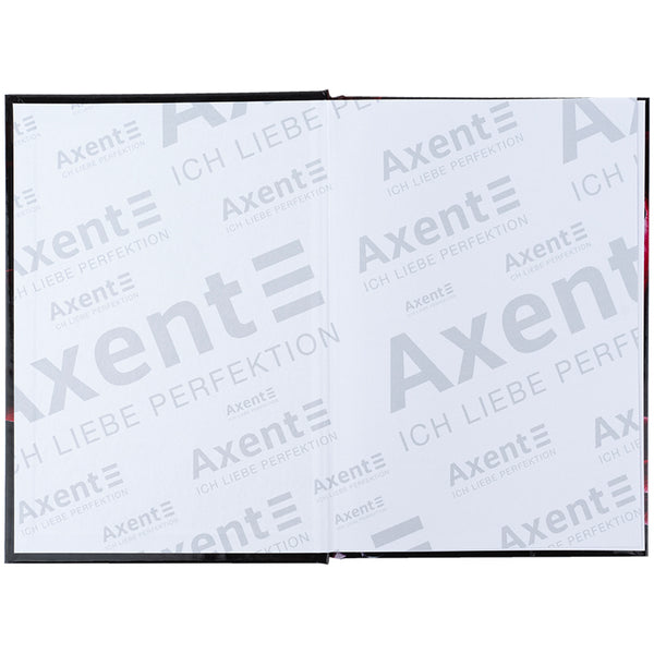 Notebook Axent Maroon fleur 8459-1-A, А5, 96 sheets, squared, hard cover