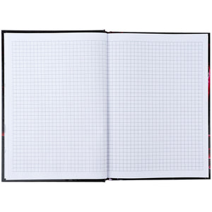 Notebook Axent Maroon fleur 8459-1-A, А5, 96 sheets, squared, hard cover