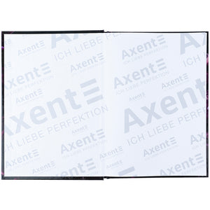 Notebook Axent Purple fleur 8459-2-A, А5, 96 sheets, squared, hard cover