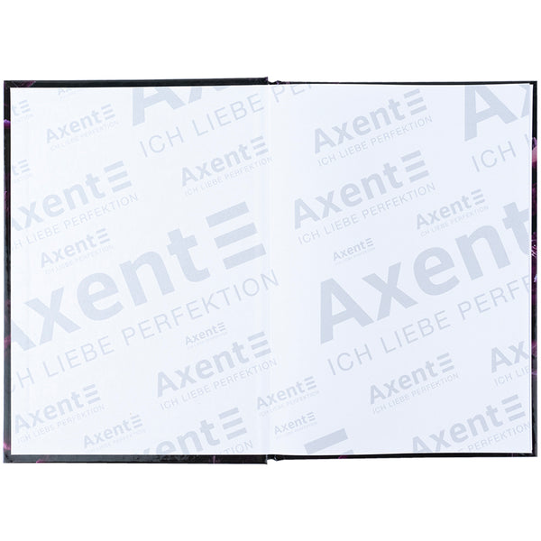 Notebook Axent Purple fleur 8459-2-A, А5, 96 sheets, squared, hard cover