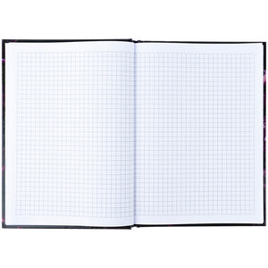 Notebook Axent Purple fleur 8459-2-A, А5, 96 sheets, squared, hard cover