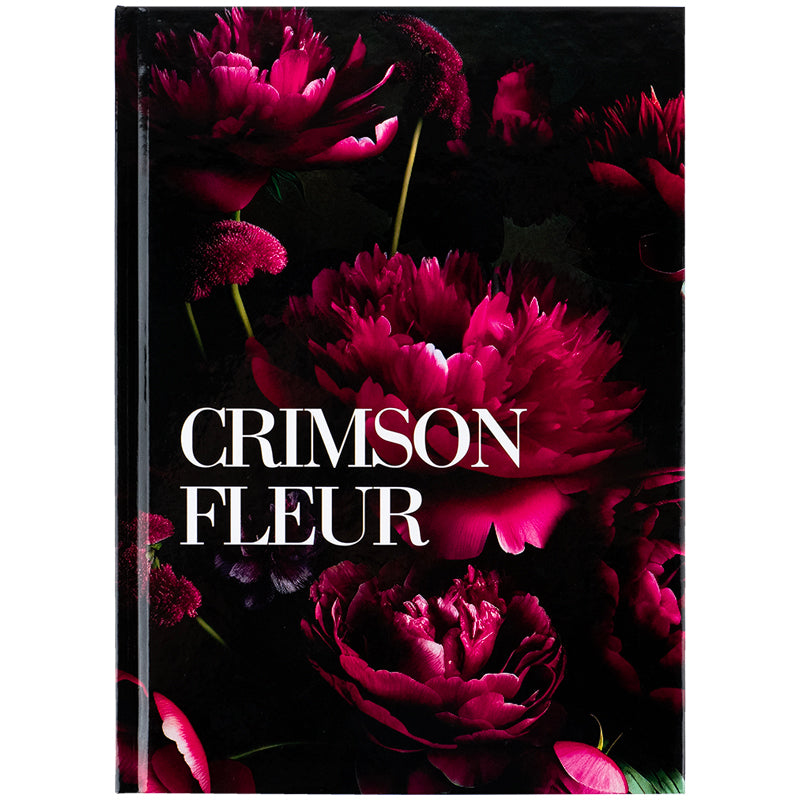 Notebook Axent Crimson fleur 8459-4-A, А5, 96 sheets, squared, hard cover