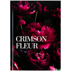 Notebook Axent Crimson fleur 8459-4-A, А5, 96 sheets, squared, hard cover
