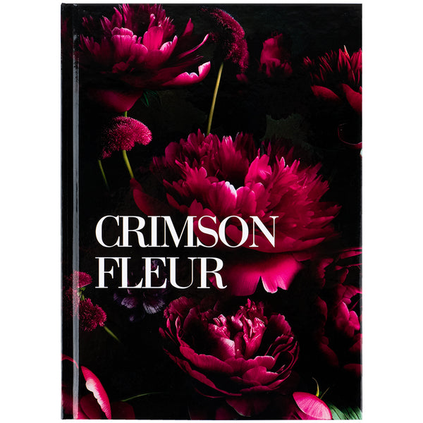 Notebook Axent Crimson fleur 8459-4-A, А5, 96 sheets, squared, hard cover