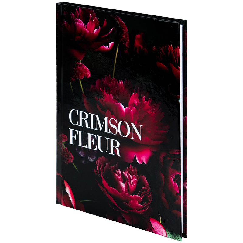 Notebook Axent Crimson fleur 8459-4-A, А5, 96 sheets, squared, hard cover