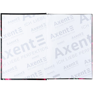 Notebook Axent Crimson fleur 8459-4-A, А5, 96 sheets, squared, hard cover