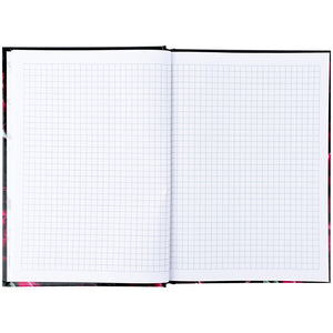 Notebook Axent Crimson fleur 8459-4-A, А5, 96 sheets, squared, hard cover