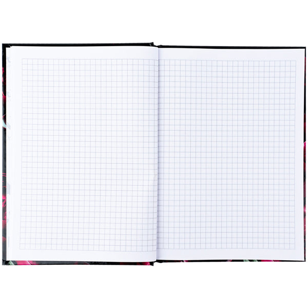 Notebook Axent Crimson fleur 8459-4-A, А5, 96 sheets, squared, hard cover