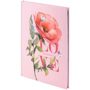 Notebook Axent Love 8459-6-A, А5, 96 sheets, squared, hard cover