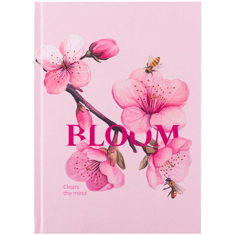 Notebook Axent Bloom 8459-8-A, А5, 96 sheets, squared, hard cover