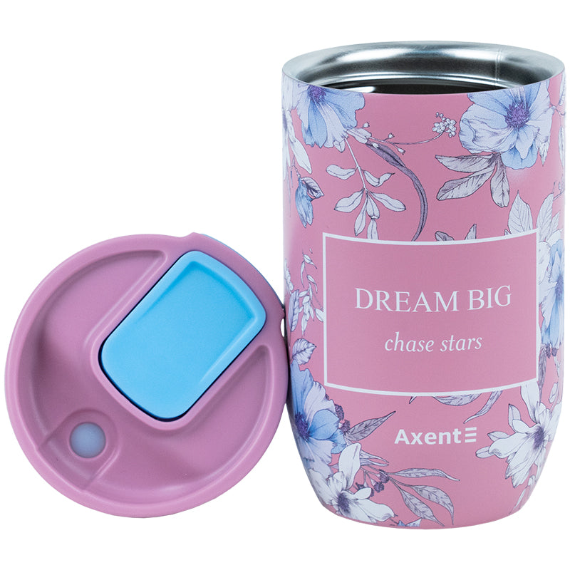 Kubek termiczny  Axent Blue Elegance, 8721-7-A-PPS, 350 ml