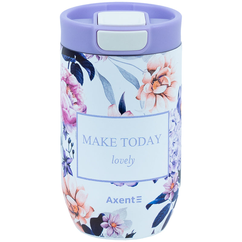 Kubek termiczny Axent Violet Whispers, 8721-10-A, 350 ml