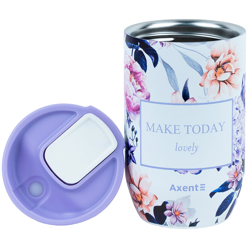 Kubek termiczny Axent Violet Whispers, 8721-10-A, 350 ml